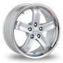 19 Inch Radius R8 Silver Alloy Wheels