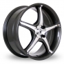 18 Inch Konig Trouble Graphite Polished Alloy Wheels