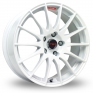 18 Inch Fox Racing FX004 White Alloy Wheels