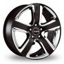 20 Inch Radius R12 Sport Black Alloy Wheels