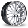 19 Inch RS JK5 Silver Polished Alloy Wheels