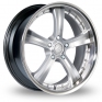 20 Inch RS VR5 Silver Polished Alloy Wheels