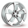 22 Inch Radius R14 Silver Alloy Wheels