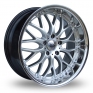 18 Inch Devil Riviera Hyper Silver Alloy Wheels