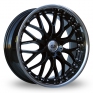 18 Inch Devil Riviera Black Alloy Wheels