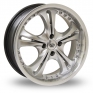 17 Inch Devil H204 Hyper Silver Alloy Wheels