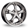 18 Inch Devil H194 Hyper Silver Polished Alloy Wheels