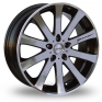 20 Inch Lenso Granzo Black Polished Alloy Wheels