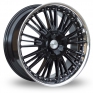 20 Inch Lenso LS33 Black Polished Alloy Wheels