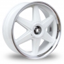 18 Inch Lenso Reizen 2 White Polished Alloy Wheels