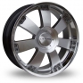 20 Inch Lenso Titan Hyper Silver Polished Alloy Wheels