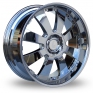 24 Inch Lenso Concerto Chrome Chrome Alloy Wheels