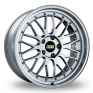 18 Inch BBS Le Mans Forged Split Rim Silver Polished Alloy Wheels