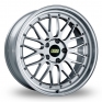 20 Inch BBS Le Mans Forged Split Rim Silver Polished Alloy Wheels