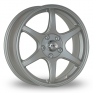 15 Inch TSR Parabolica Silver Alloy Wheels