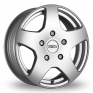 16 Inch TSR Camion Silver Alloy Wheels