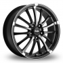 17 Inch Advanti S902 Black Polished Alloy Wheels