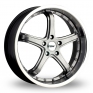 18 Inch TSW Thruxton Hyper Black Alloy Wheels