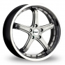 19 Inch TSW Thruxton Hyper Black Alloy Wheels