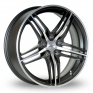 16 Inch TSW Tribeca Black Polished Alloy Wheels