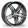 17 Inch TSW Tribeca Black Polished Alloy Wheels