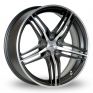 18 Inch TSW Tribeca Black Polished Alloy Wheels