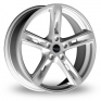 17 Inch Rosso RR9 Silver Alloy Wheels