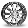 18 Inch Dotz Renegade Anthracite Polished Alloy Wheels