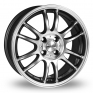 17 Inch Dotz Reflex Graphite Polished Alloy Wheels