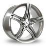 16 Inch AC Wheels Hockenheim Gun Metal Polished Alloy Wheels