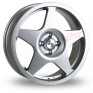 17 Inch Speedline Challenge Silver Alloy Wheels