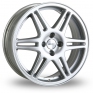 17 Inch Speedline Chrono Silver Alloy Wheels