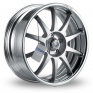 19 Inch Sparco 10 Silver Polished Alloy Wheels