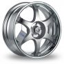 17 Inch Sparco 6 Silver Polished Alloy Wheels