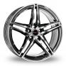 19 Inch Borbet XRT Black Polished Alloy Wheels