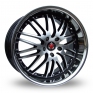 19 Inch Axe Ex 1ne Black Polished Alloy Wheels