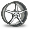 19 Inch Konig Trouble Graphite Polished Alloy Wheels