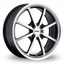 17 Inch TSW Sepang Black Polished Alloy Wheels