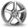 17 Inch Tekno RK7 Silver Alloy Wheels