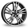 18 Inch Wolfrace Padua Shadow Chrome Alloy Wheels