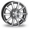 15 Inch Wolfrace Anzio Ultra Shadow Chrome Alloy Wheels