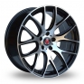 20 Inch Axe CS Lite Black Polished Alloy Wheels