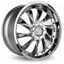 8x18 (Front) & 9x18 (Rear) Ace C036 5x120 Low  Chrome Alloy Wheels