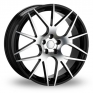 22 Inch Hawke Astor Black Polished Alloy Wheels