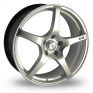 19 Inch Dare Evo 5 Hyper Silver Alloy Wheels