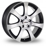 17 Inch Autec Zenit Black Polished Alloy Wheels