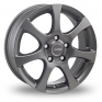 15 Inch Autec Zenit Grey Alloy Wheels