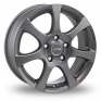 16 Inch Autec Zenit Grey Alloy Wheels