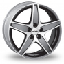 19 Inch Ronal R48 Anthracite Polished Alloy Wheels