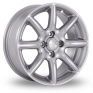 14 Inch Fondmetal 5700 Silver Alloy Wheels